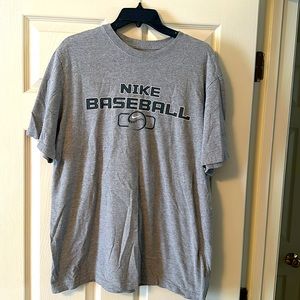Nike Baseball Short Sleeve. Gray. Size XL.